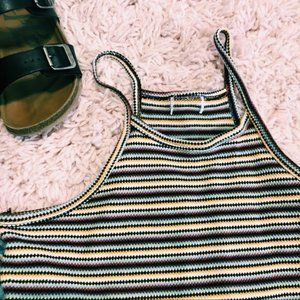 Vintage Tops - Vintage ‘90-Style Striped Razor Back Tank Top Vintage Tops - Vintage ‘90-Style Striped Razor Back Tank Top